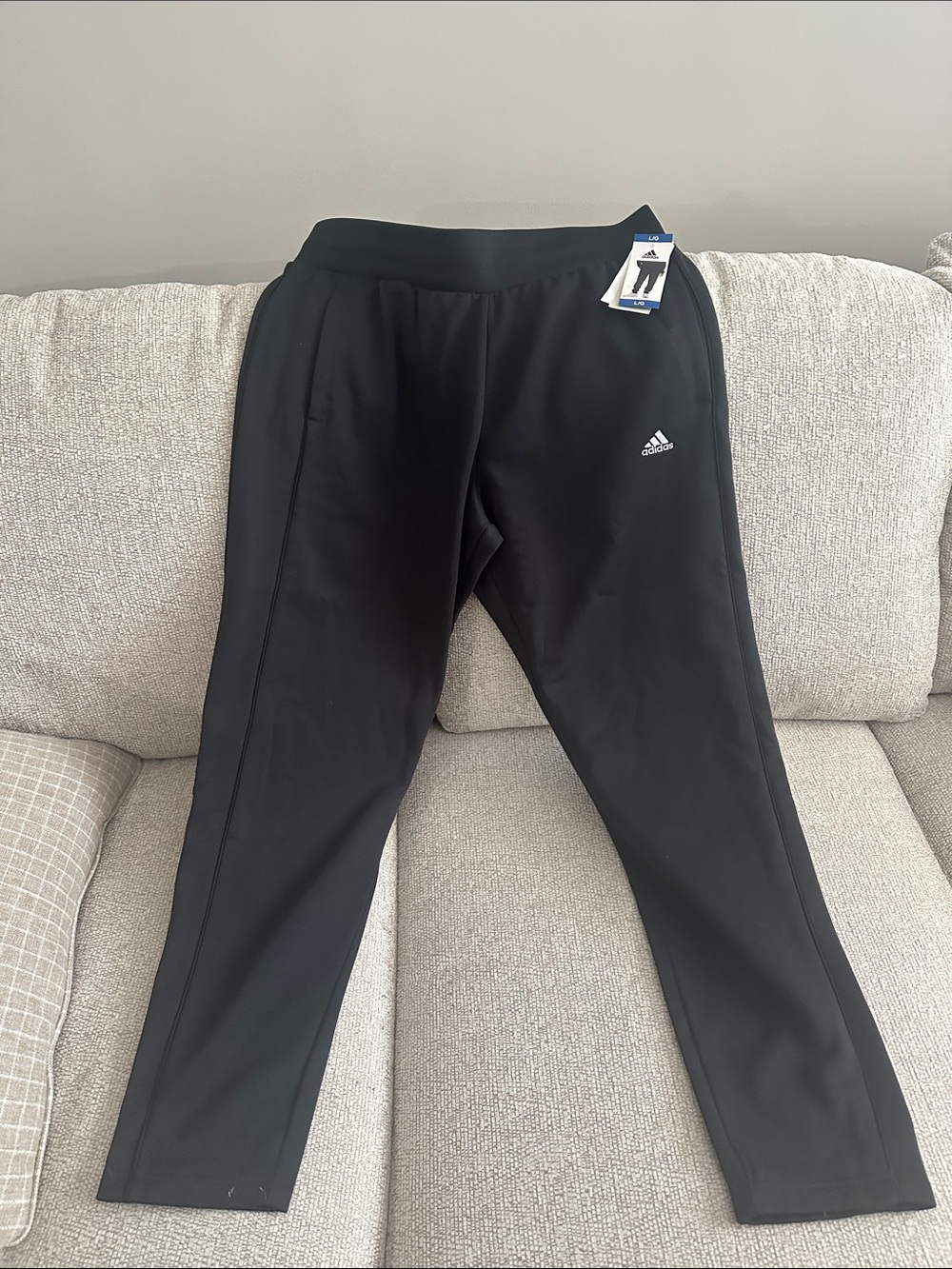 adidas Black Track Pants with Logo